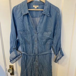 Style & CO Casual denim dress size XL NWT cute!